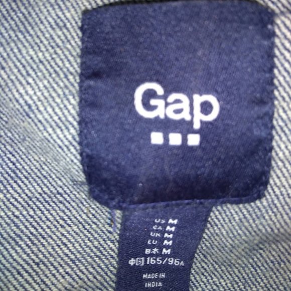 Blue GAP Jean Jacket, Medium - Picture 4 of 4